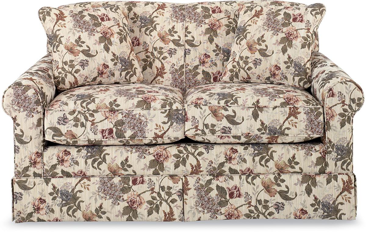 LaZBoy Madeline Upholstered Love Seat with Skirted Base Conlin's